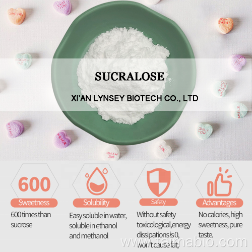 Supply Food grade sweetener 99% sucralose with bulk price